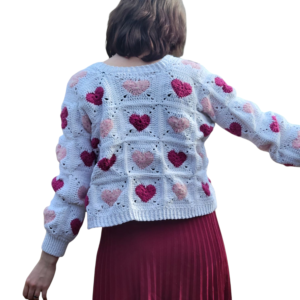 Handmade Top with Hearts