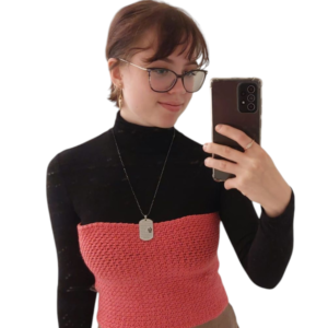 Hand woven top