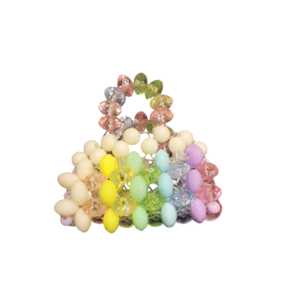 Handcrafted bag with pearls